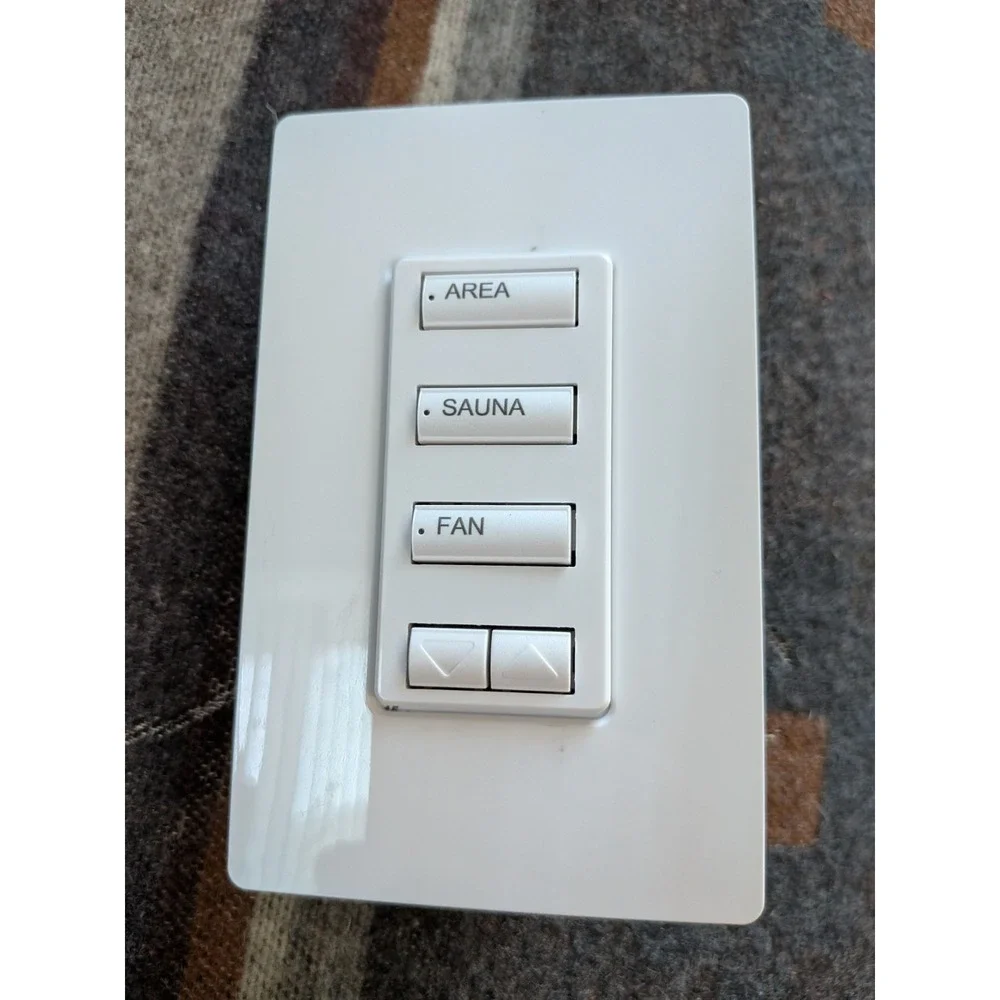 Lutron HomeWorks QS HQWD-W6BRL-WH Wired seeTouch Keypad 3-Button With Up/Down
